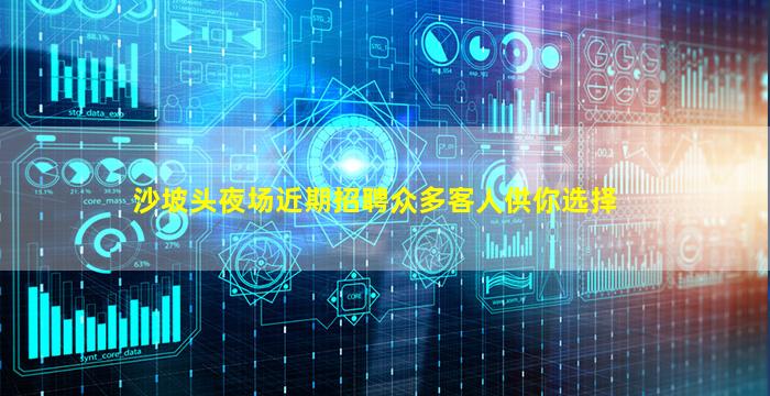 沙坡头夜场近期招聘众多客人供你选择